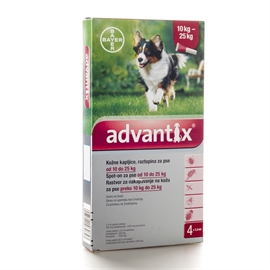 Advantix  за кучета над 10 до 25 kg