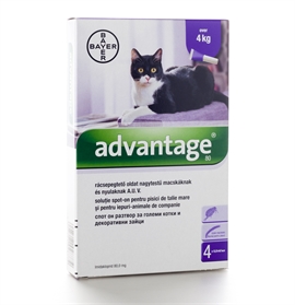 Advantage големи котки и декоративни зайци 4 kg