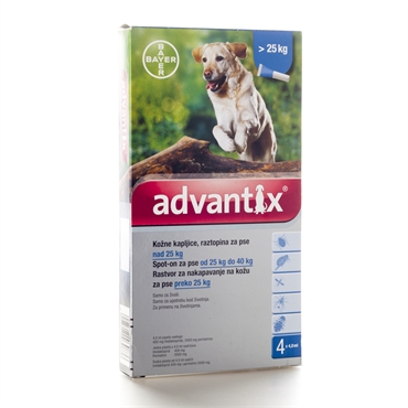 Advantix за кучета над 25 kg Advantix за кучета над 25 kg
