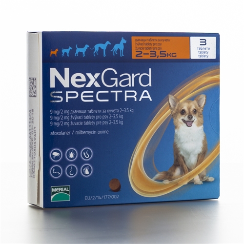 Nex Gard Spectra за кучета с тегло от 2 до 3,5 кг