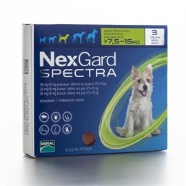 Nex Gard Spectra за кучета с тегло от 7,5 до 15 кг