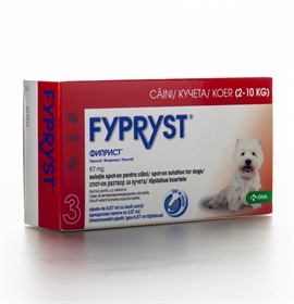 FYPRYST спот-он разтвор за кучета с тегло от 2 до 10 кг.