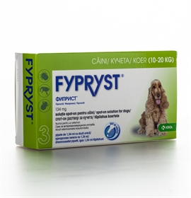 FYPRYST  спот-он разтвор за кучета с тегло от 10 до 20 кг.