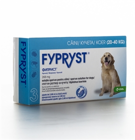 FYPRYST  спот-он разтвор за кучета с тегло от 20 до 40 кг.